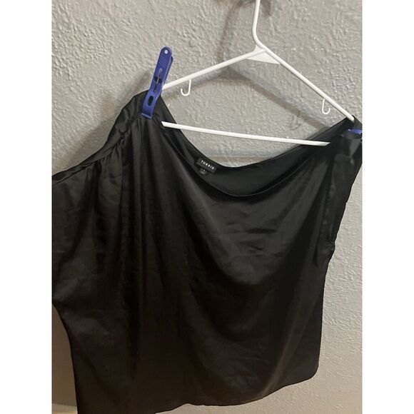 Torrid Womens Size 1 Black Short Sleeve Blouse - Picture 2 of 6